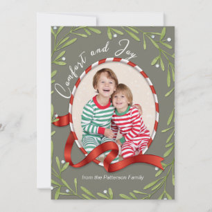 Comfort and Joy Holiday Photo Card