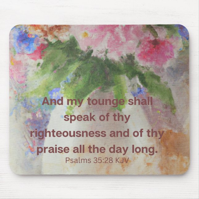 Comfort Bible quote Mouse Mat (Front)