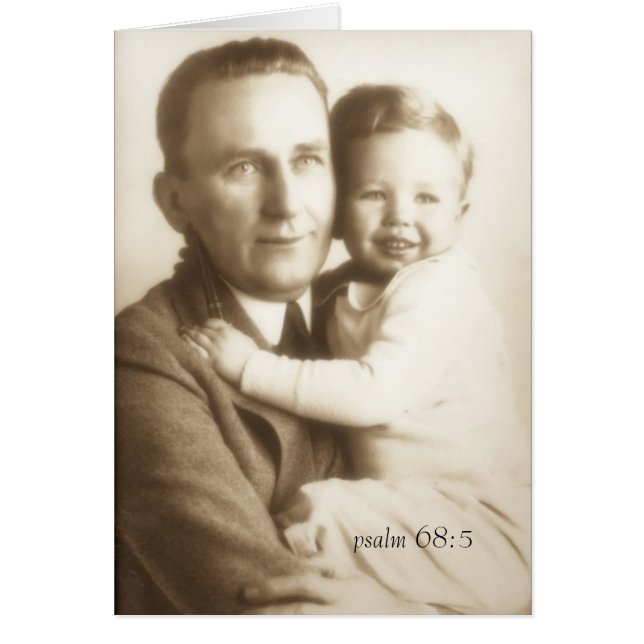 Comfort Bible Verse Card Ps 68:5 (Front)