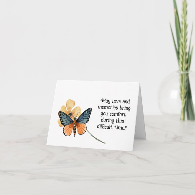 Comfort Butterflies Card (Front)