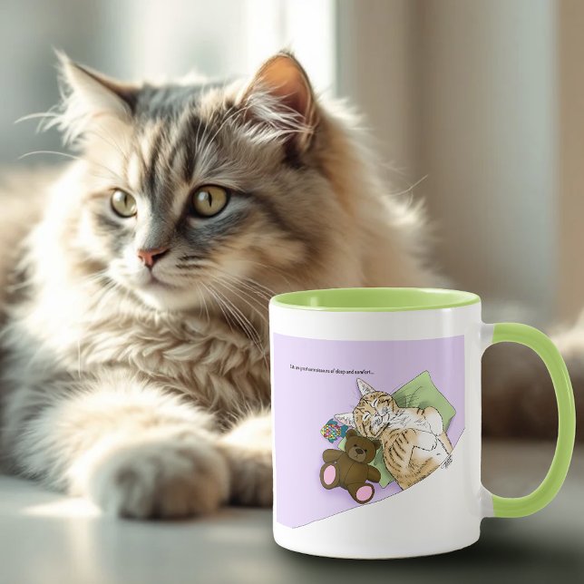Comfort Cat Purple Blanket Mug (Creator Uploaded)