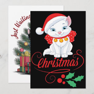 Comfort Colors® Christmas Tree And Cat 2025  Holiday Card