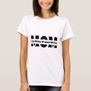 Comfort Colours Custom Mum Shirt, Personalised Mam T-Shirt