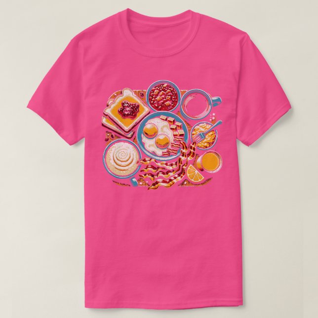 Comfort Food Full Breakfast T-Shirt (Design Front)