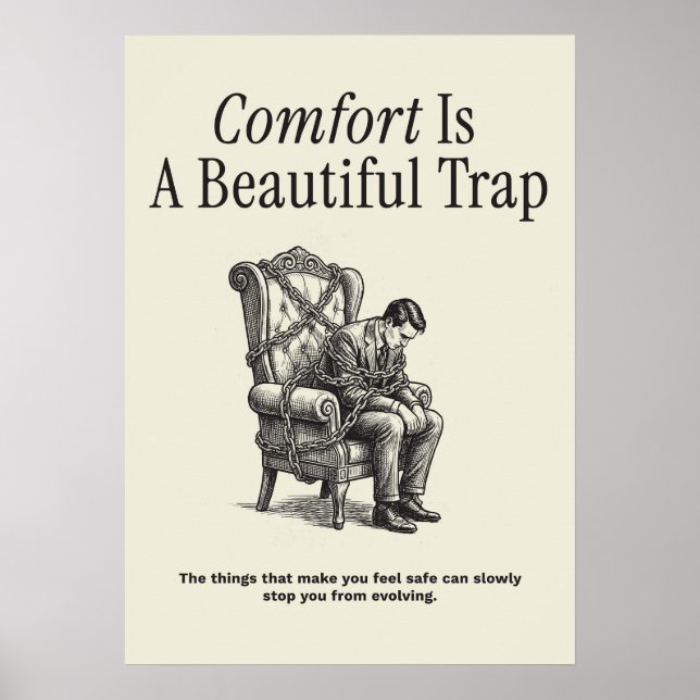 Comfort Is A Beautiful Trap Poster (Front)