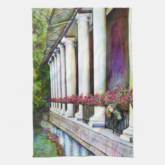 Comfort is the Enemy of Progress Tea Towel (Vertical)