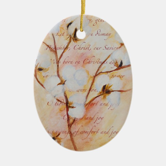 Comfort&Joy Ceramic Tree Decoration (Front)