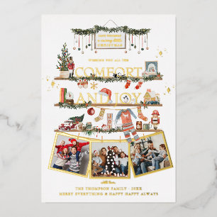 Comfort & Joy   Christmas Photo Holiday Card