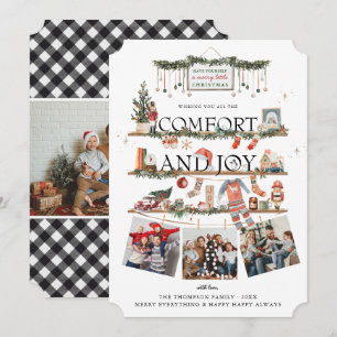 Comfort & Joy   Christmas Photo Holiday Card