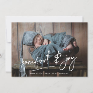 Comfort & Joy Holiday Photo Card