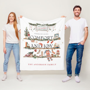 Comfort & Joy Merry Little Christmas Fleece Blanket