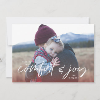 Comfort & Joy Photo Christmas Card