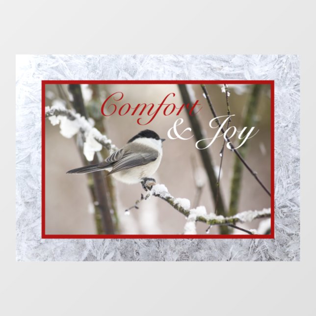 Comfort & Joy Window Cling (Sheet)