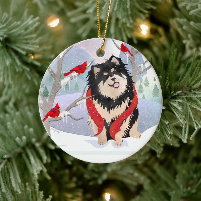 COMFORT & JOY with year-  Finnish Lapphun ornament (Tree)