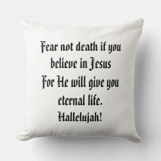COMFORT PILLOW SYMPATHY AFRAID THE LORD