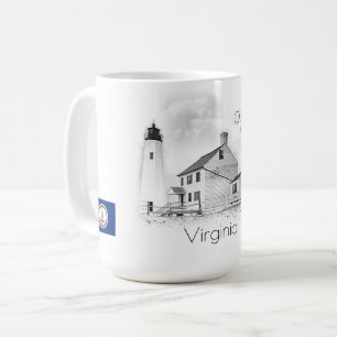 COMFORT POINT LIGHTHOUSE - VIRGINIA COFFEE MUG