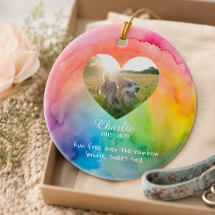 Comfort Remembrance Customizable Pet Sympathy  Ceramic Tree Decoration
