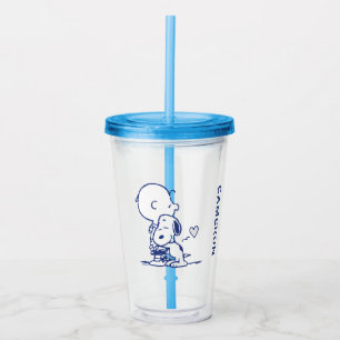 Comfort & Security Charlie & Snoopy Hug Acrylic Tumbler
