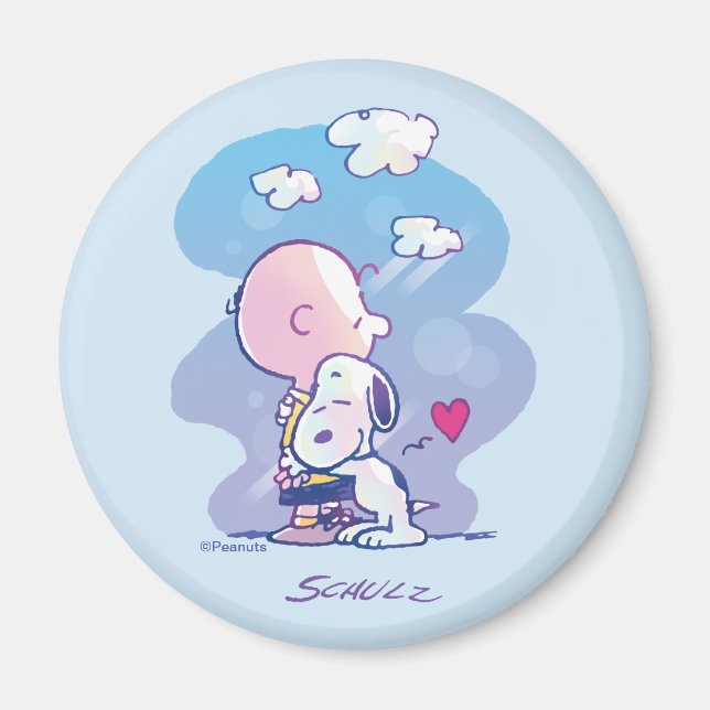 Comfort & Security | Charlie & Snoopy Hug Magnet (Front)