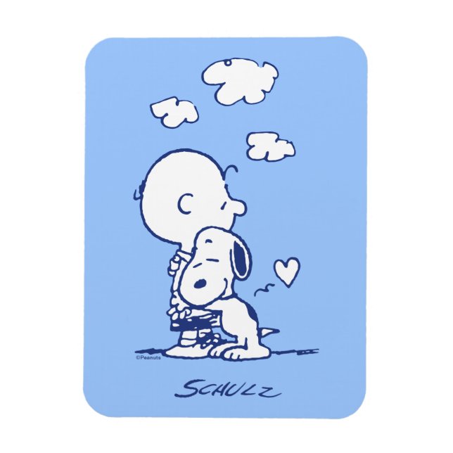 Comfort & Security | Charlie & Snoopy Hug Magnet (Vertical)