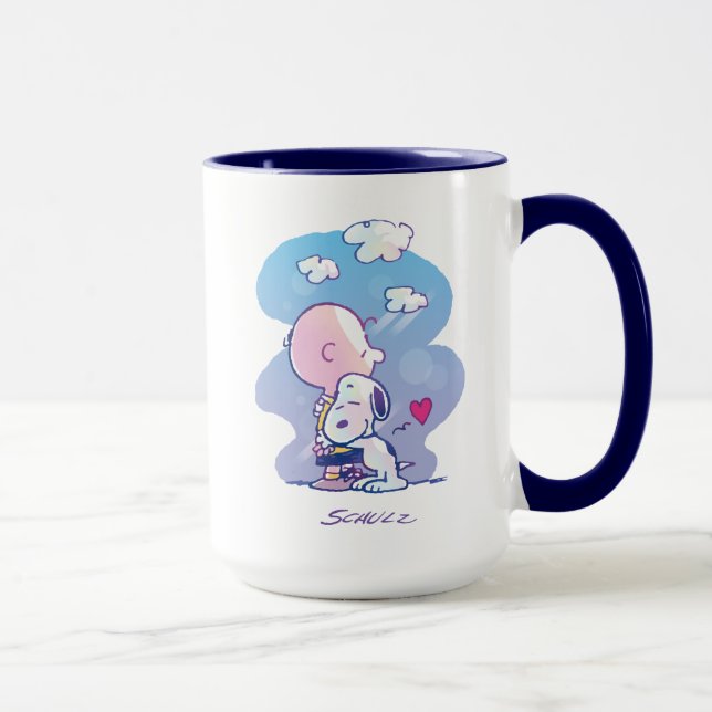 Comfort & Security | Charlie & Snoopy Hug Mug (Right)