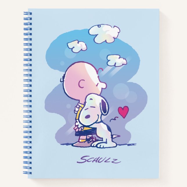 Comfort & Security | Charlie & Snoopy Hug Notebook (Front)