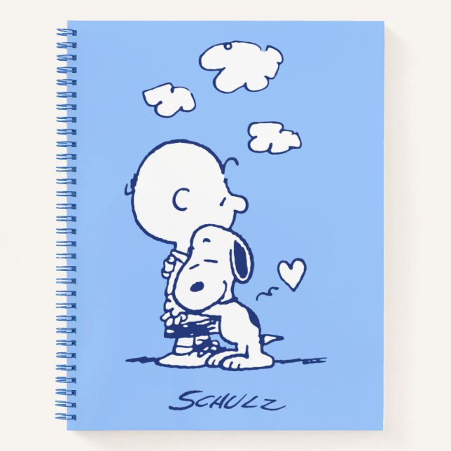 Comfort & Security | Charlie & Snoopy Hug Notebook (Front)