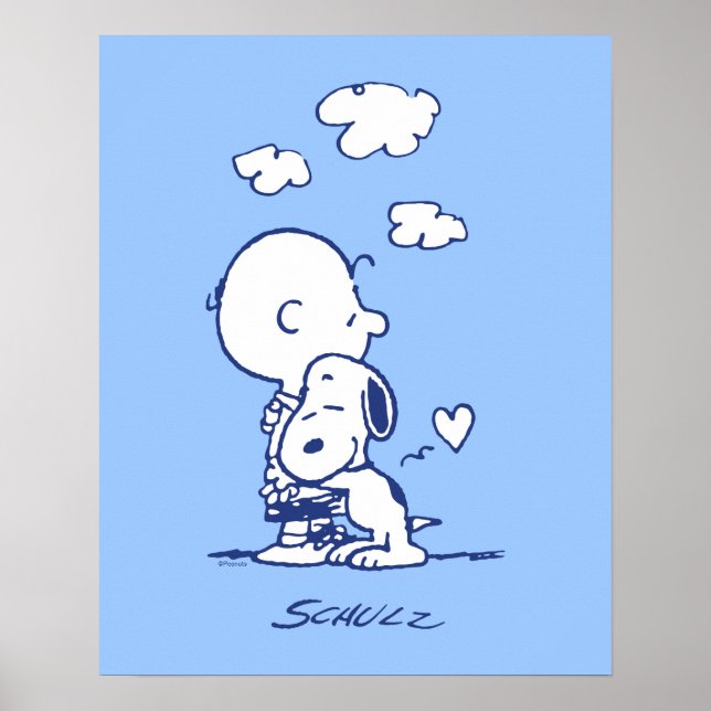 Comfort & Security | Charlie & Snoopy Hug Poster (Front)