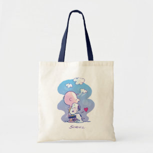 Comfort & Security   Charlie & Snoopy Hug Tote Bag