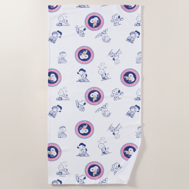 Comfort & Security | Comfort & Security Pattern Beach Towel (Front)