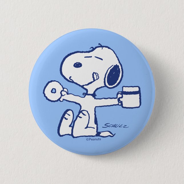 Comfort & Security | Happiness is Morning Rituals 6 Cm Round Badge (Front)