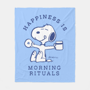 Comfort & Security   Happiness is Morning Rituals Fleece Blanket