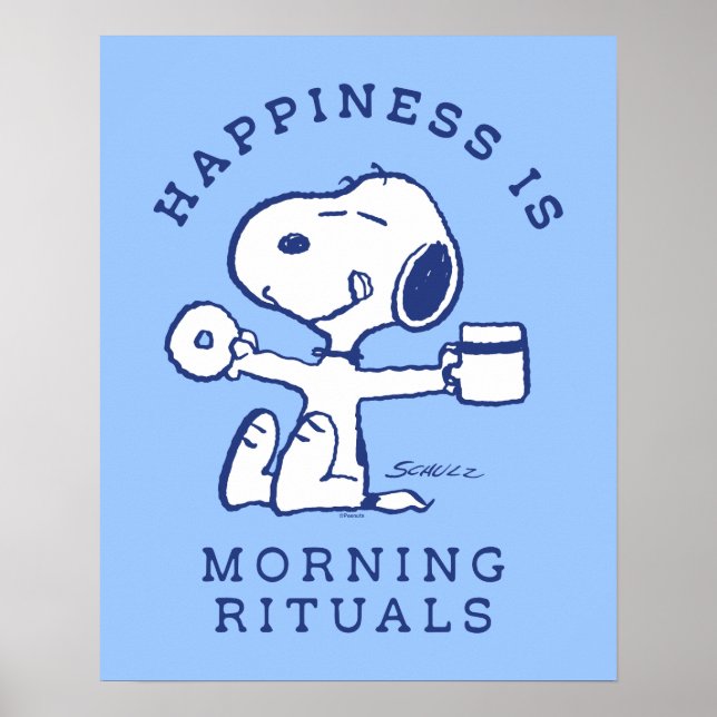 Comfort & Security | Happiness is Morning Rituals Poster (Front)