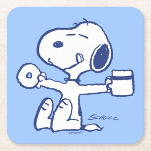 Comfort & Security Happiness is Morning Rituals Square Paper Coaster