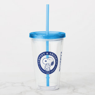 Comfort & Security Snoopy & Woodstock Hug Acrylic Tumbler