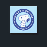 Comfort & Security | Snoopy & Woodstock Hug Canvas Print<br><div class="desc">Check out this super cute Peanuts design featuring Snoopy and Woodstock.</div>