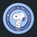 Comfort & Security | Snoopy & Woodstock Hug Magnet<br><div class="desc">Check out this super cute Peanuts design featuring Snoopy and Woodstock.</div>
