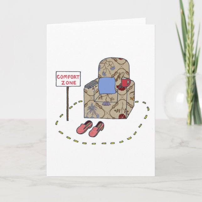 Comfort Zone Funny Father's Day Card (Front)