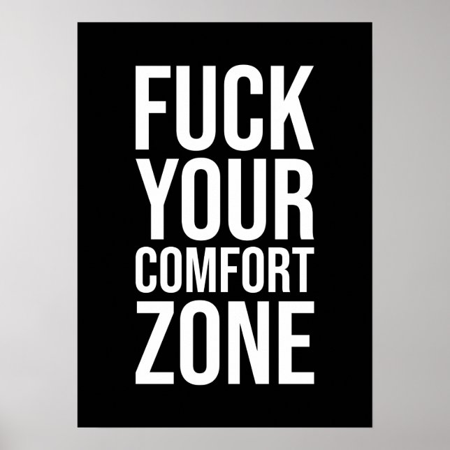 Comfort Zone, Gym, Hustle, Entrepreneur, Success P Poster (Front)