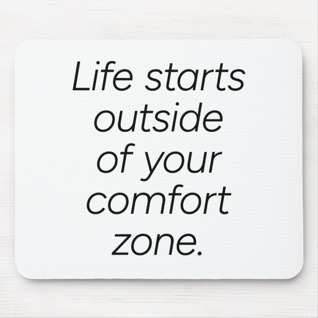 Comfort Zone Mouse Pad (Front)