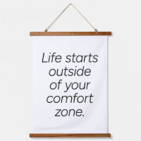 Comfort Zone Wood Topped Wall Tapestry
