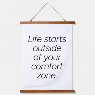 Comfort Zone Wood Topped Wall Tapestry