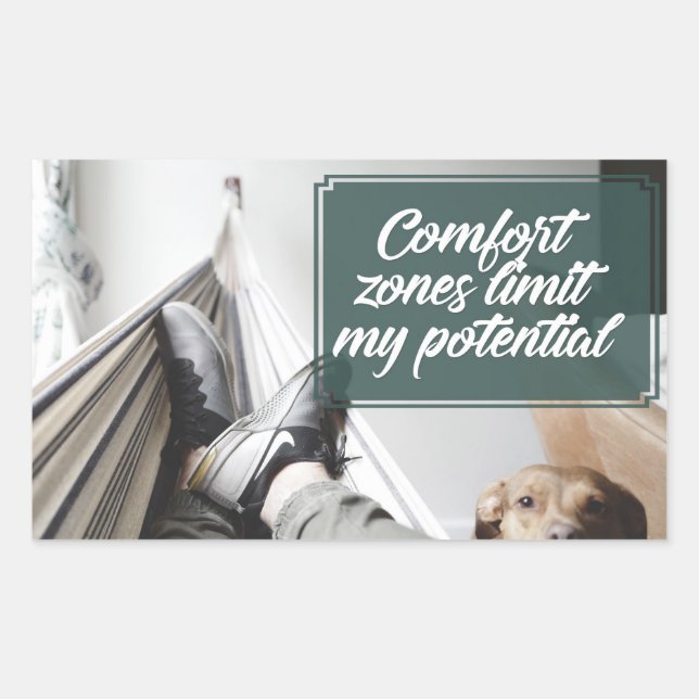 Comfort Zones Rectangular Sticker (Front)