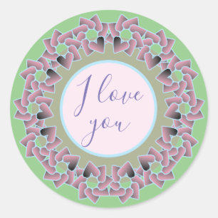 Comfortable and pretty  classic round sticker