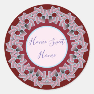 Comfortable and pretty classic round sticker