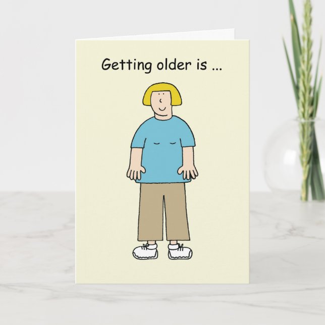 Comfortable Clothing Cartoon Humour Card (Front)