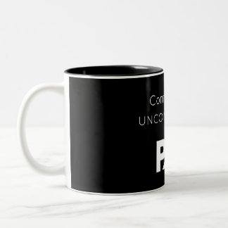 Comfortably Uncomfortable Two-Tone Coffee Mug