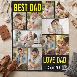 Comforted by Love Personalised 5 Photo Custom  Fle Fleece Blanket