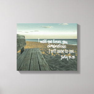 Comforting Bible Verse (John) Canvas Print