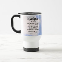 Comforting Blue Sky Bible Verse Be Not Afraid Name